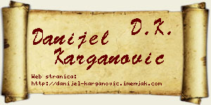 Danijel Karganović vizit kartica